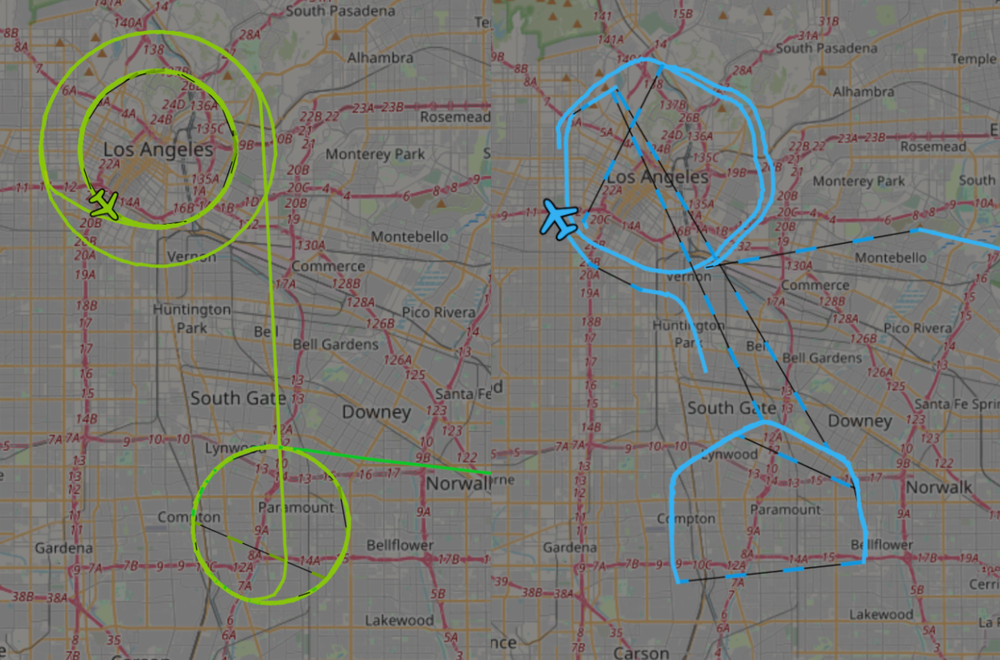 DHS Black Hawks and Military Aircraft Surveil the LA Protests